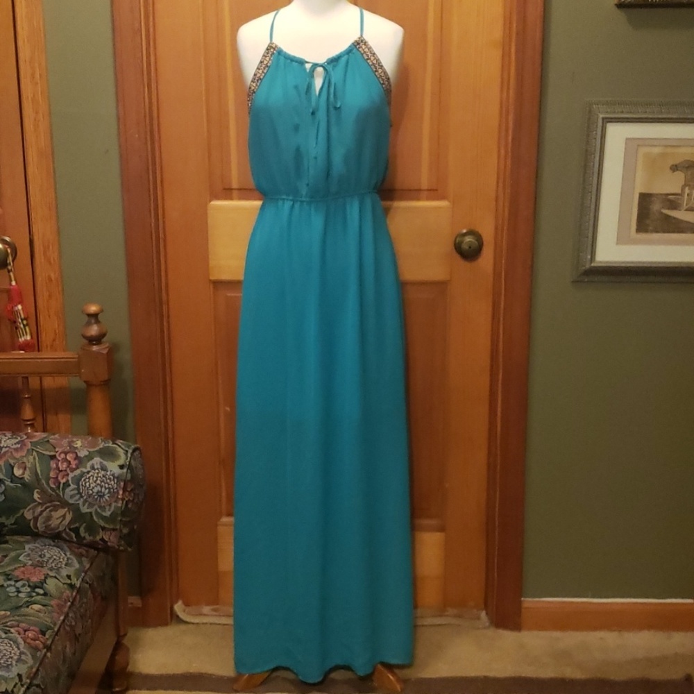 Green Charming Charlie Maxi Dress